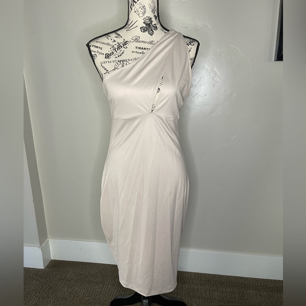 NEW Victoria secret Sport Asymmetrical Dress with slit medium, oyster